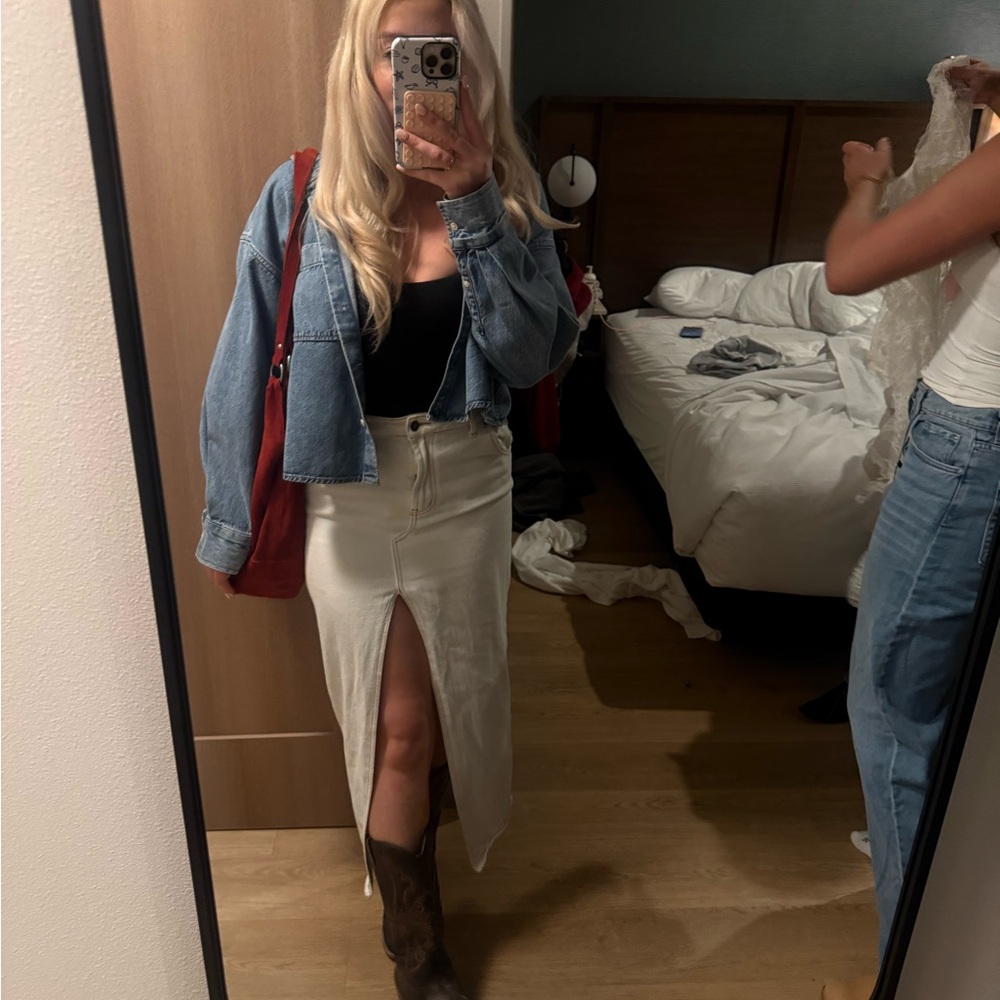 LIONESS long denim skirt M
